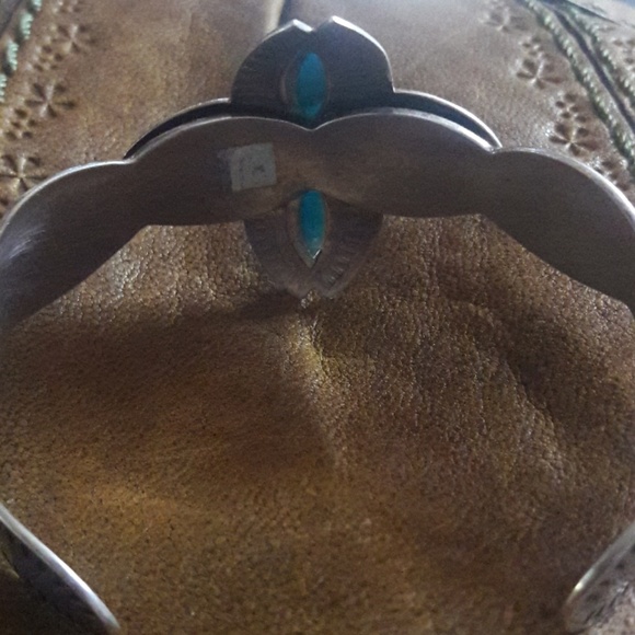 Vintage Turquoise and Silver Bracelet - Picture 5 of 6